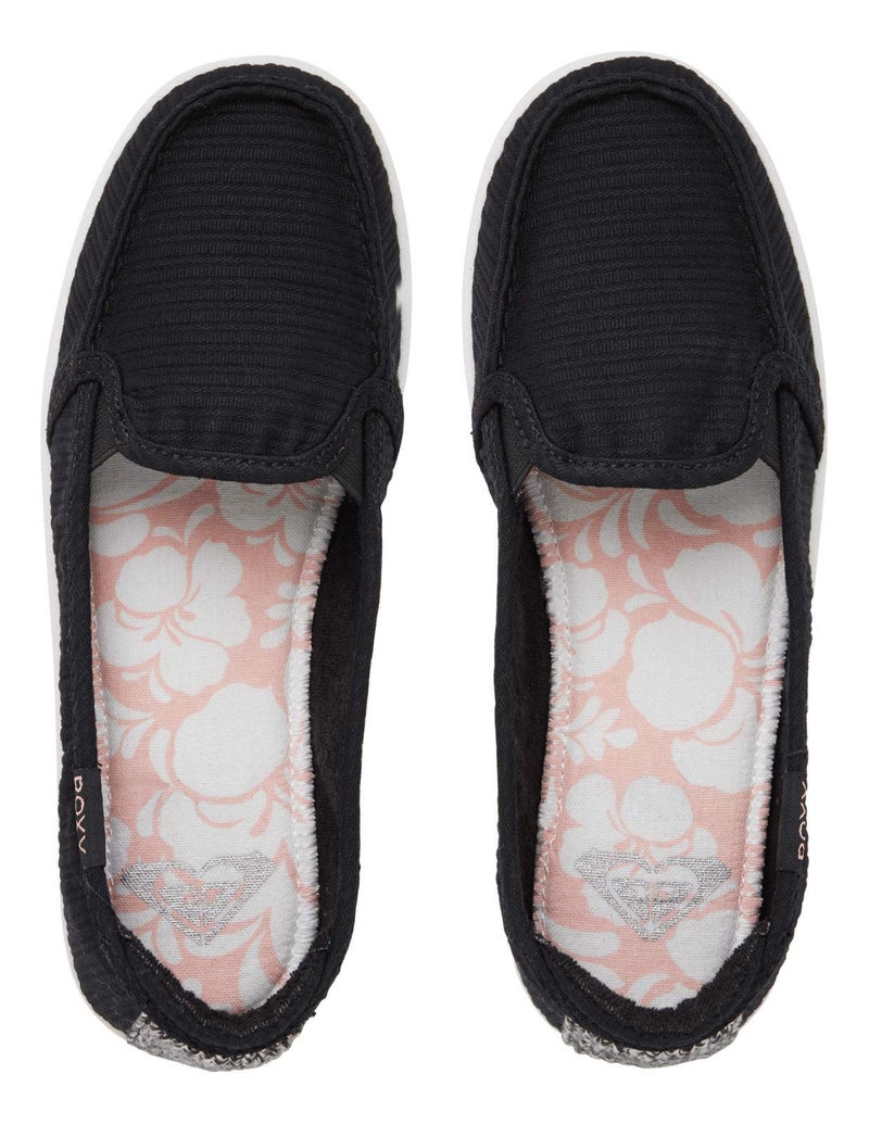 Roxy womens Minnow Slip on Shoe Sneaker, New Black, 7 US - Image 3